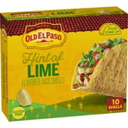 Old El Paso Stand ‘N Stuff Crunchy Taco Shells, Hint of Lime Flavored, 10 Count, 5.4 oz (Pack of 4)